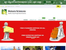 Tablet Screenshot of naturosciences.com